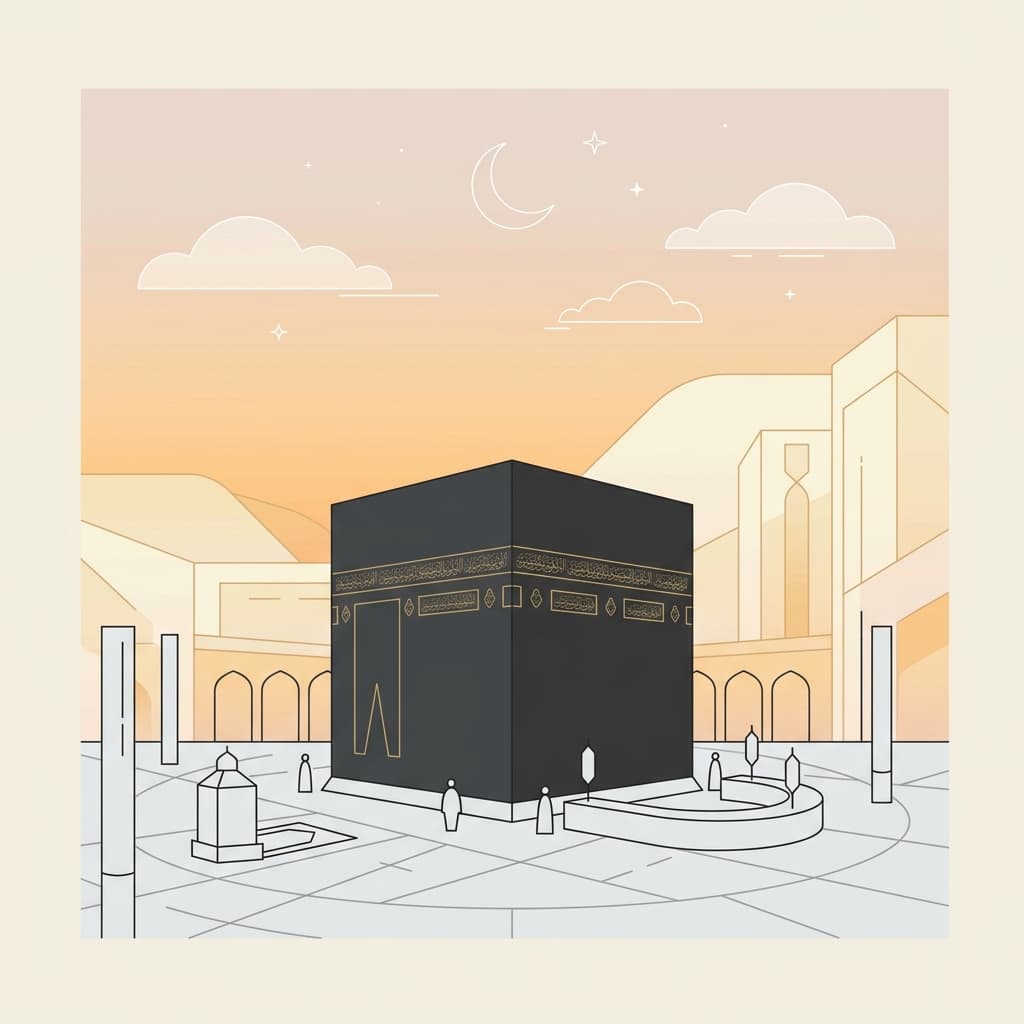 How many years did it take to build the Kaaba?